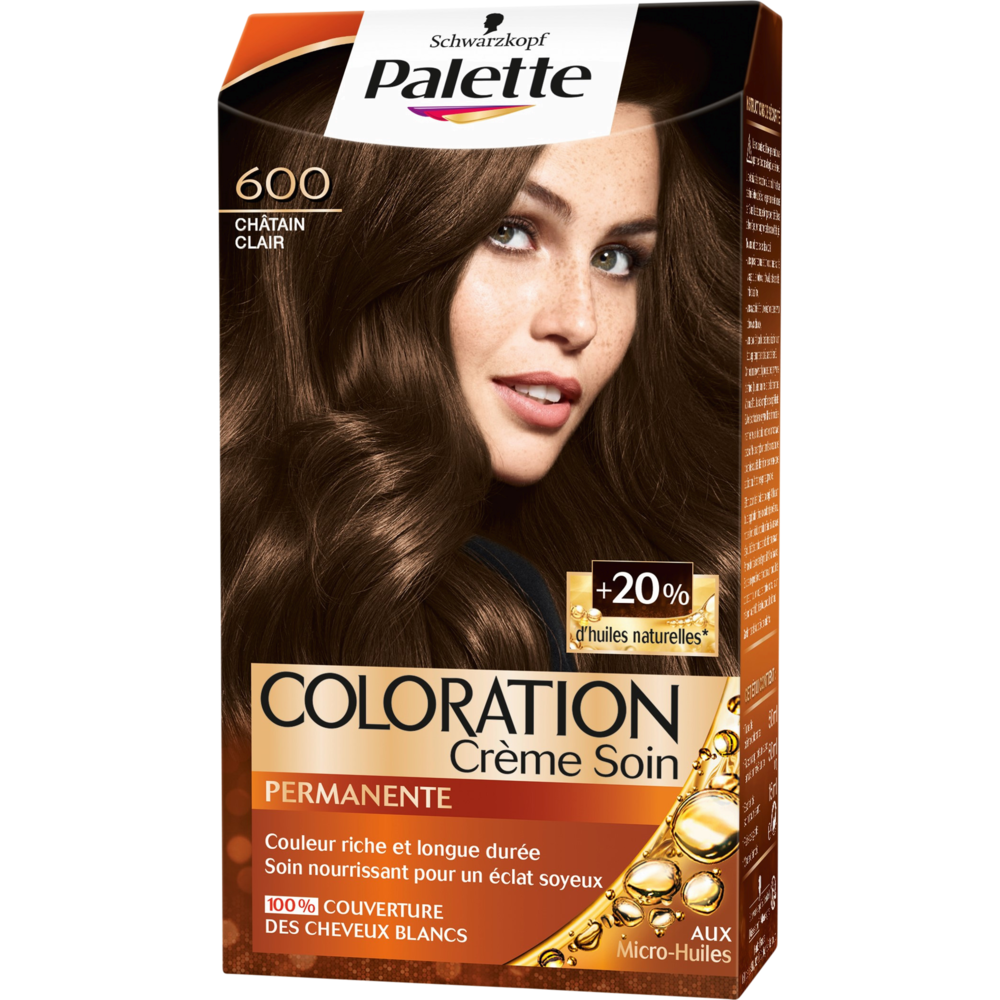 Coloration permanente 600 châtain clair SCHWARZKOPF PALETTE - 165ml