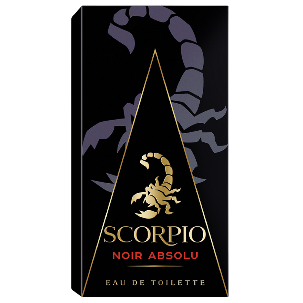 Eau de toilette Homme Noir absolu SCORPIO, Vaporisateur 75ml