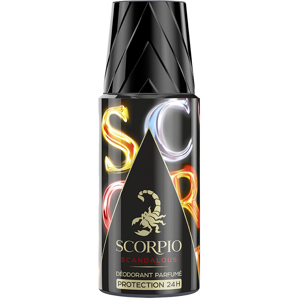 Déodorant homme scandalous SCORPIO, atomiseur de 150ml