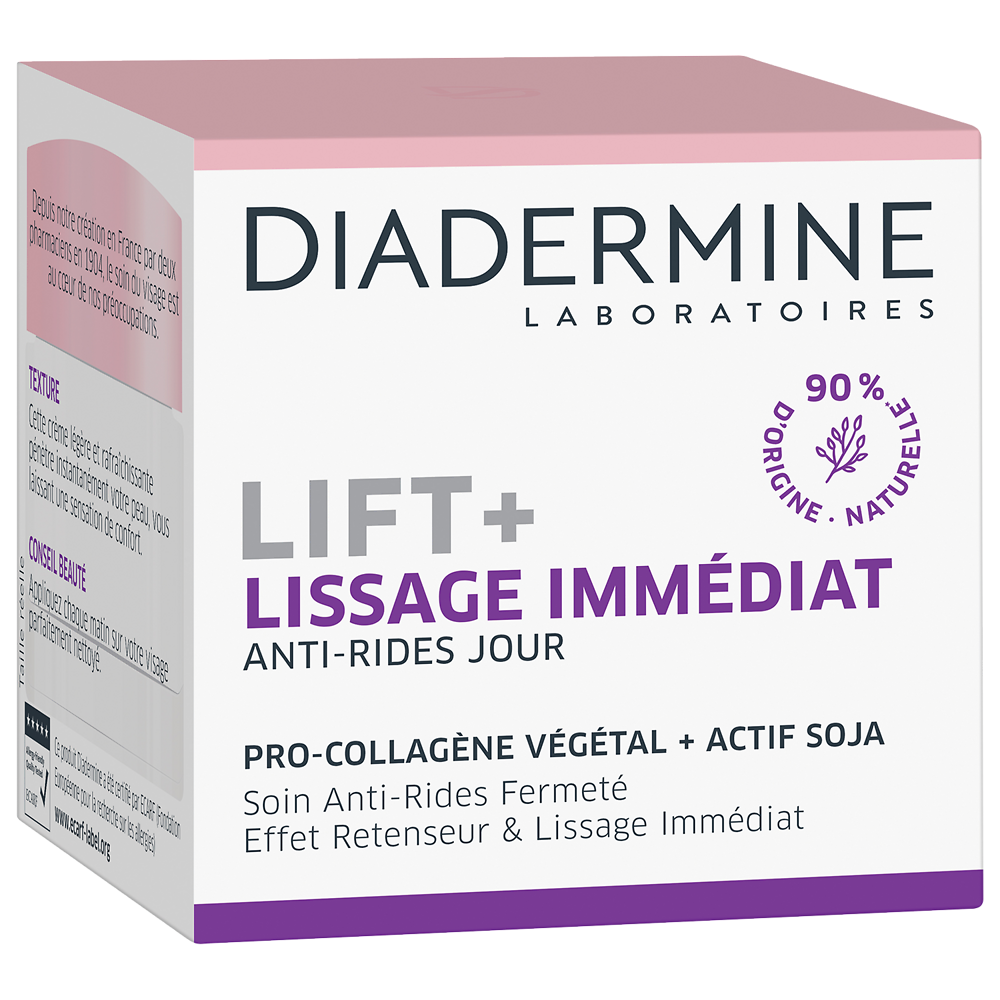 Soin de jour anti-rides Lift lissage immédiat DIADERMINE, 50ml