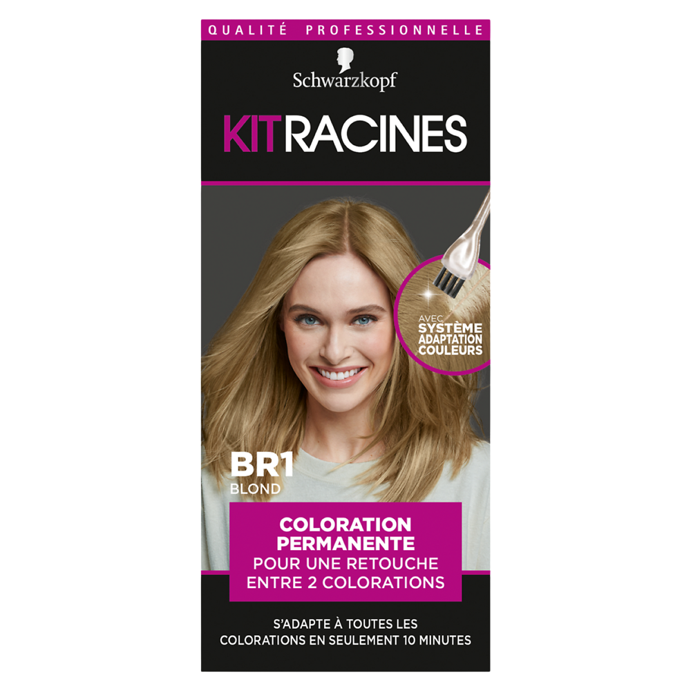 Coloration permanente 1 blond SCHWARZKOPF KIT RACINES - 70g