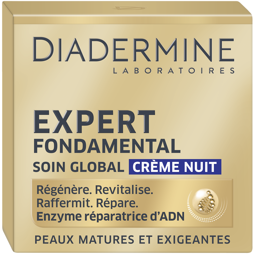 Soin Crème visage de nuit expert fondamental DIADERMINE, 50ml