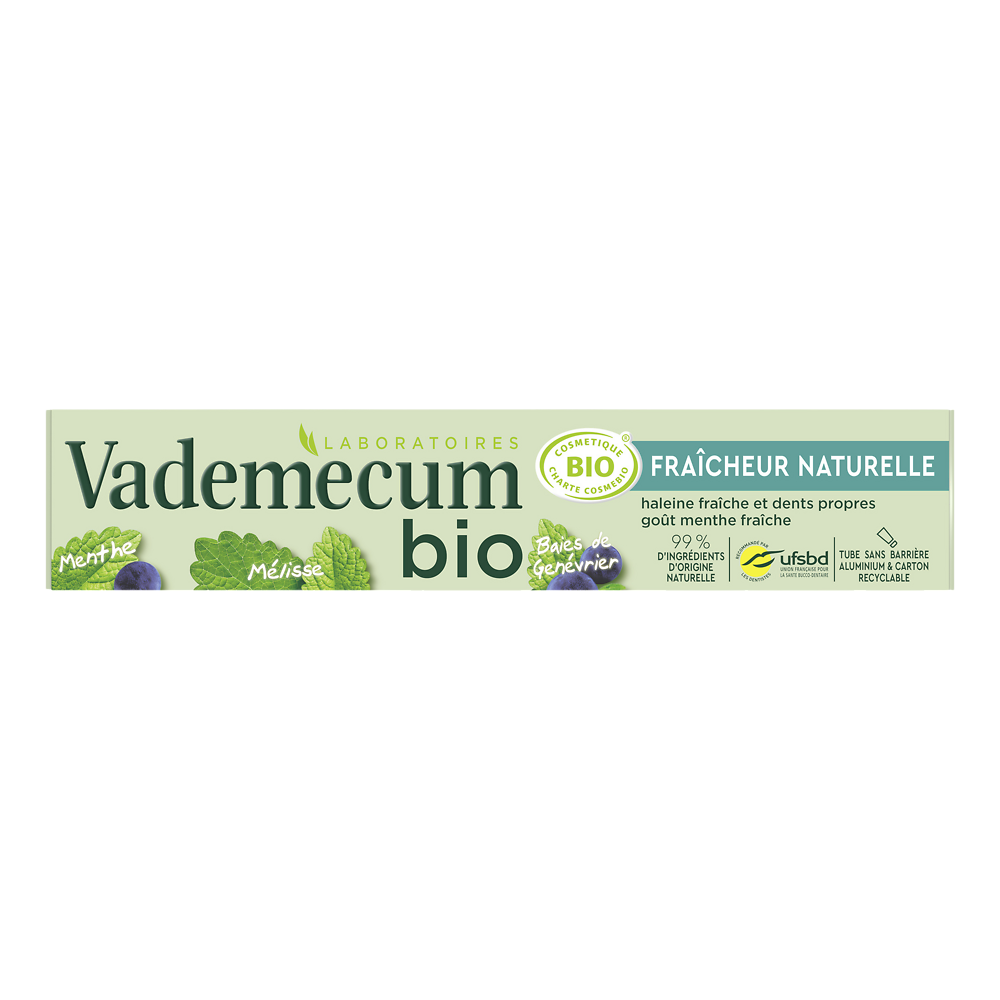 Dentifrice fraîcheur naturelle VADEMECUM, 75ml