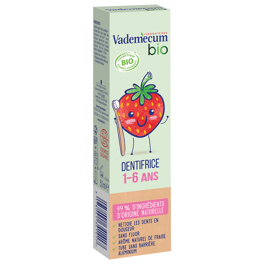 Dentifrice fraise 1-6 ans VADEMECUM, 50ml