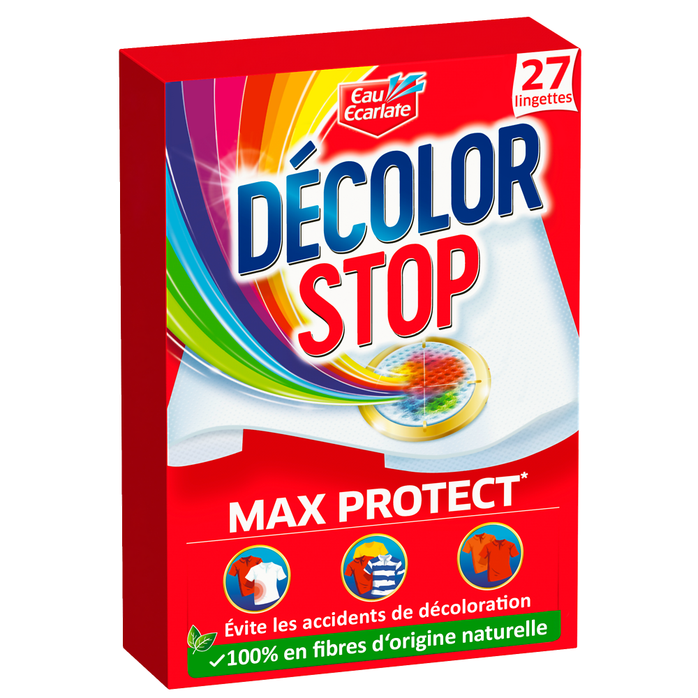 Lingette anti-décoloration max protect DECOLOR STOP - 27 lingettes