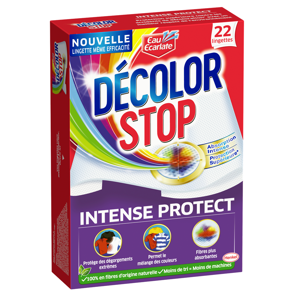 Lingette anti-décoloration intense DECOLOR STOP - 22 lingettes