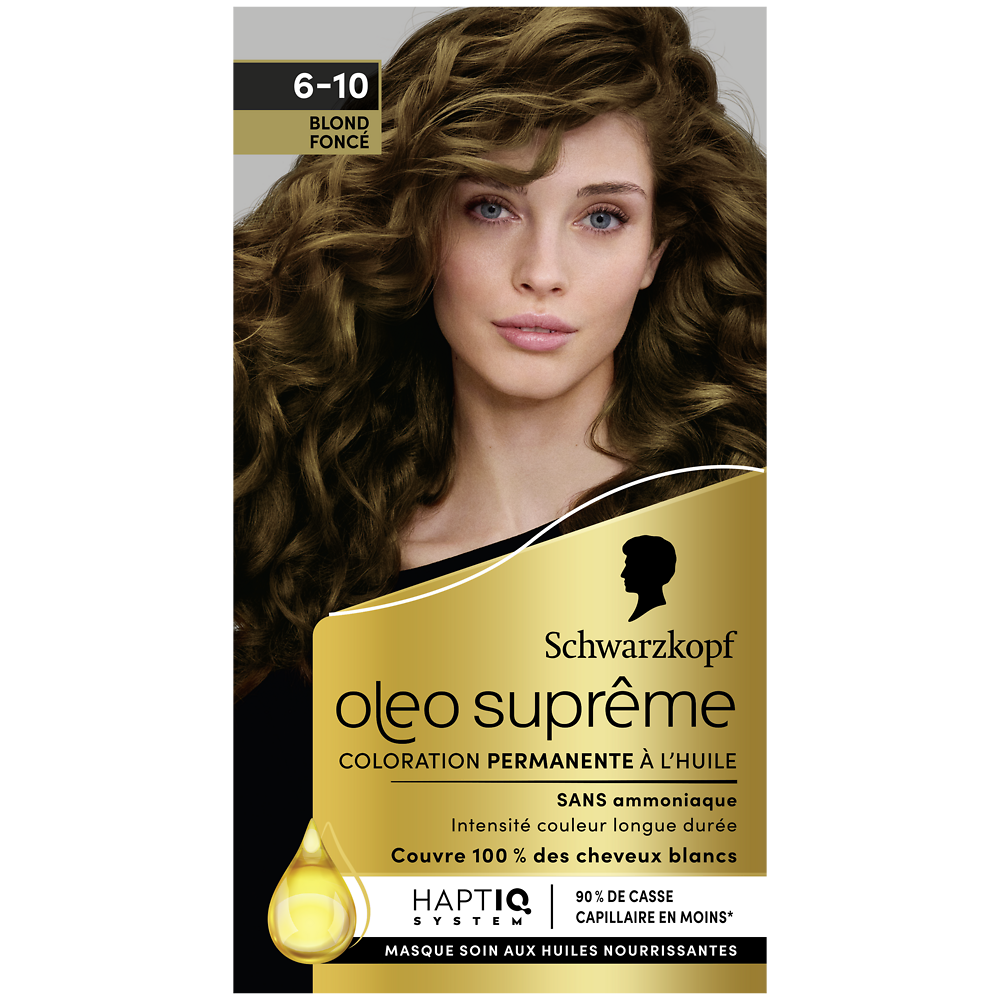 Coloration permanente 6-10 blond foncé SCHWARZKOPF OLEO SUPREME - 165ml