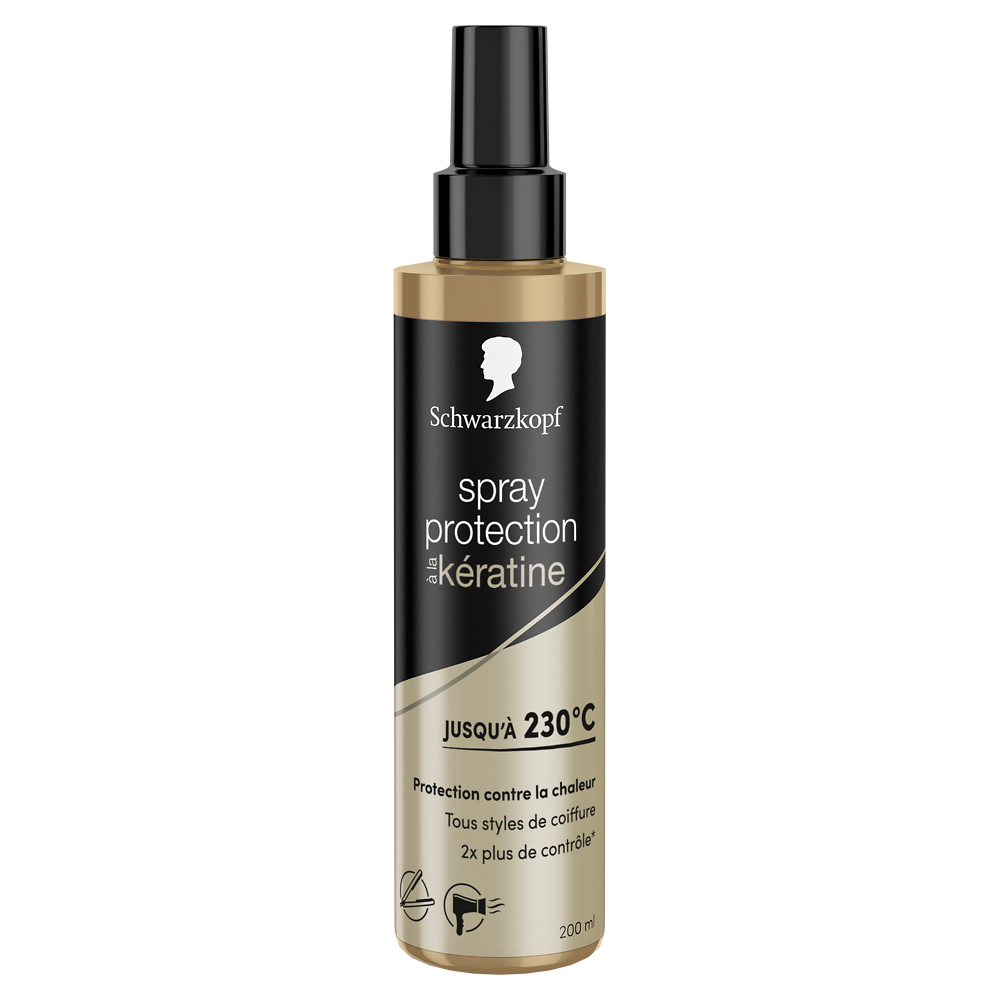 Spray thermoprotection capillaire 230C° kératine SCHWARZKOPF - 200ml