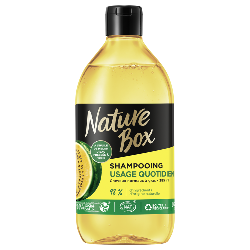 Shampooing usage quotidien melon NATUREBOX - 385ml