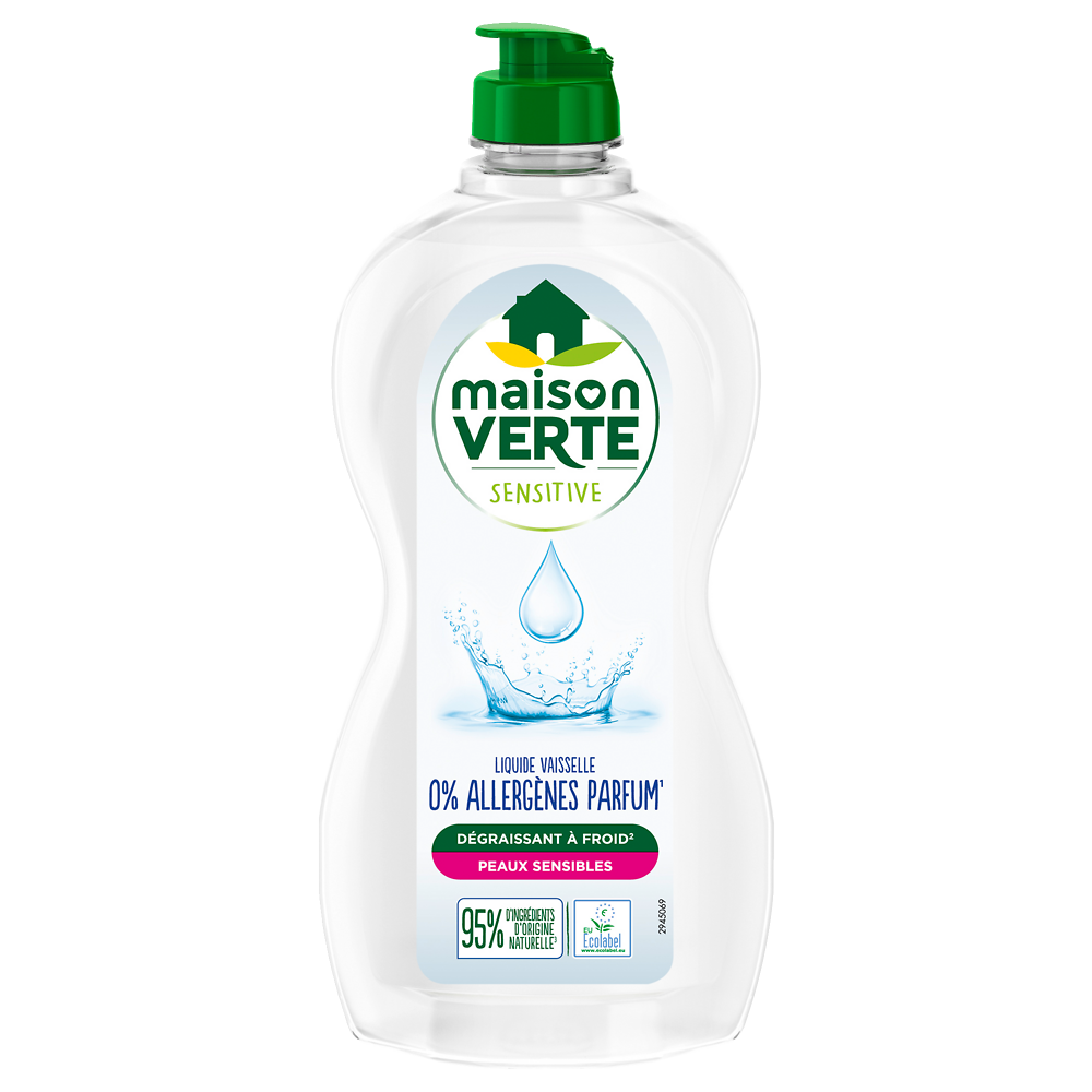 Liquide vaisselle 0 pour cent MAISON VERTE - 500ml