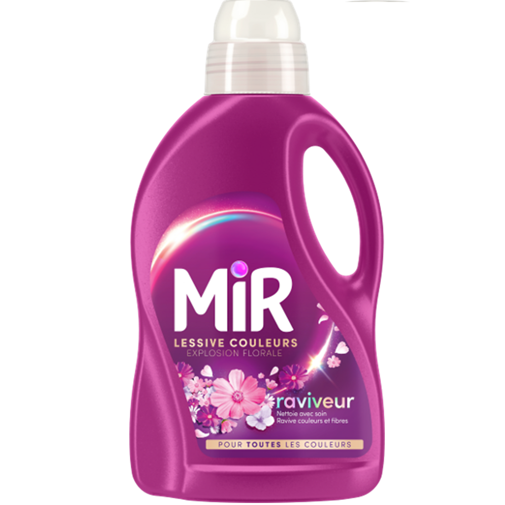 Lessive liquide Explosion florale pour couleurs MIR LESSIVE - 27 lavages