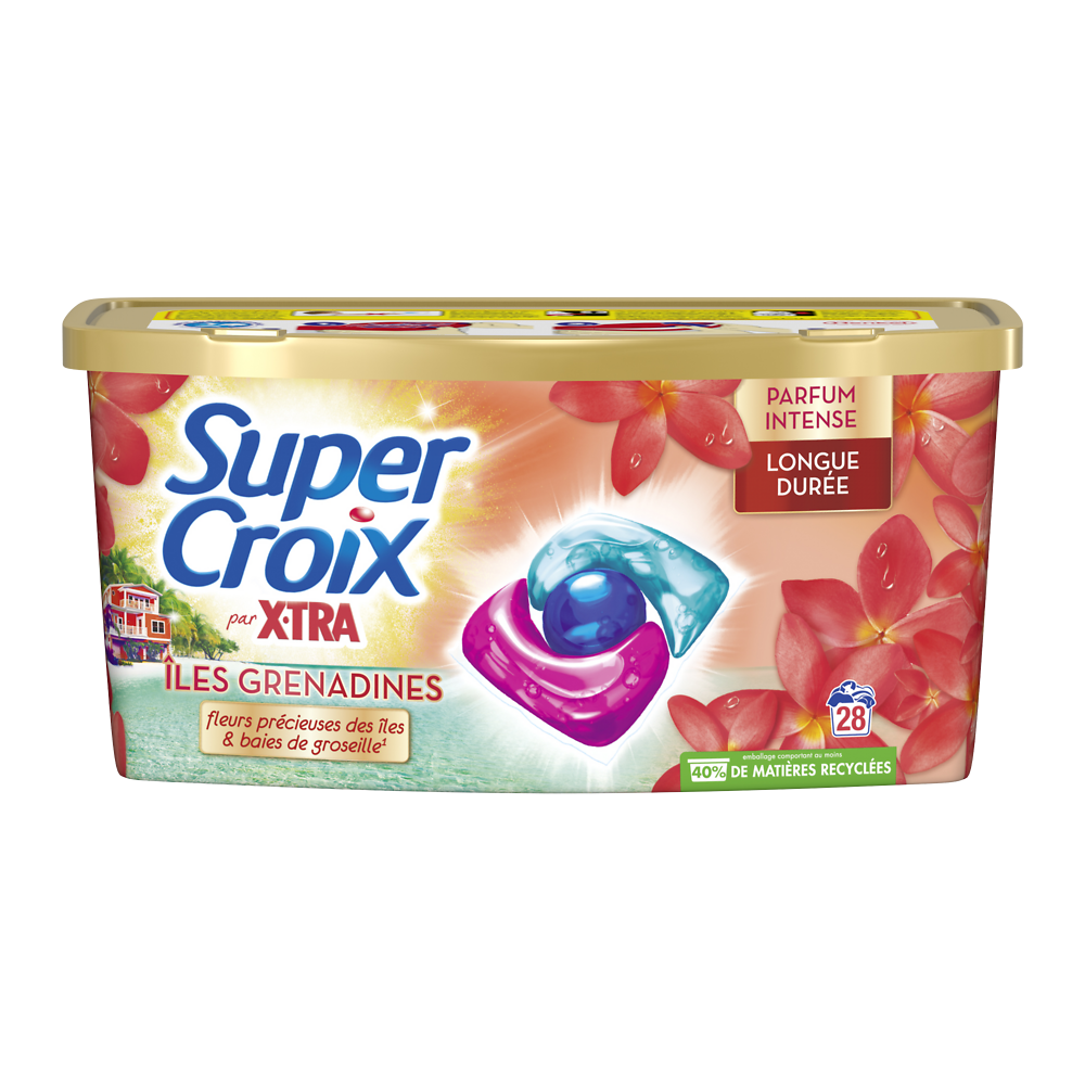 Lessive liquide Iles grenadines pafum intense SUPER CROIX - 28 lavages