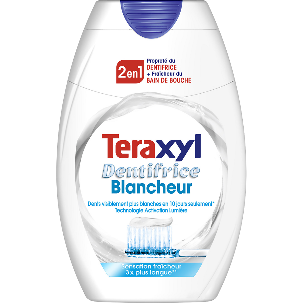 Dentifrice liquide 2 en 1 blancheur TERAXYL, tube 75ml