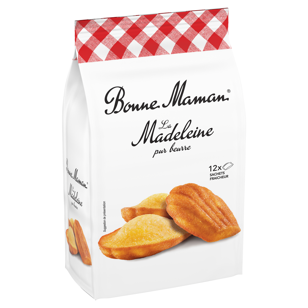 Madeleines pur beurre BONNE MAMAN - x12 sachets - Le paquet de 300g