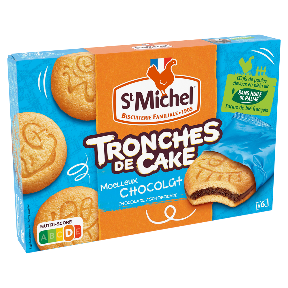 Biscuits Tronches de Cake ST MICHEL, paquet de 175g