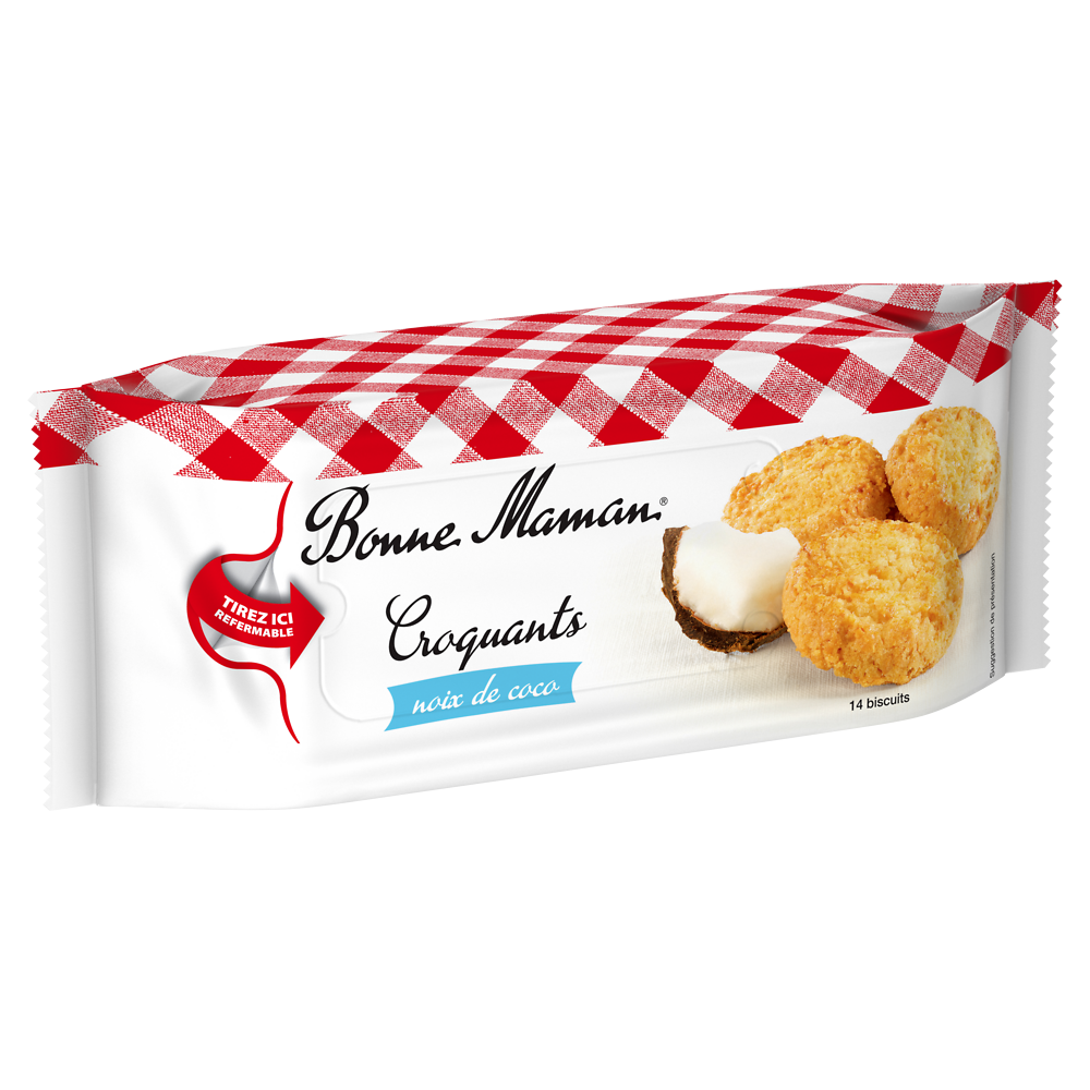 Gâteau Croquant noix de coco BONNE MAMAN, 150g