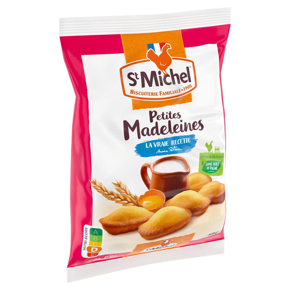 Madeleines aux oeufs plein air ST MICHEL - Le paquet de 500g