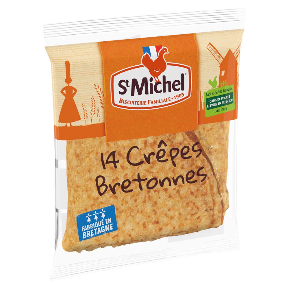 Crêpes bretonne nature ST MICHEL - Le paquet de 367g