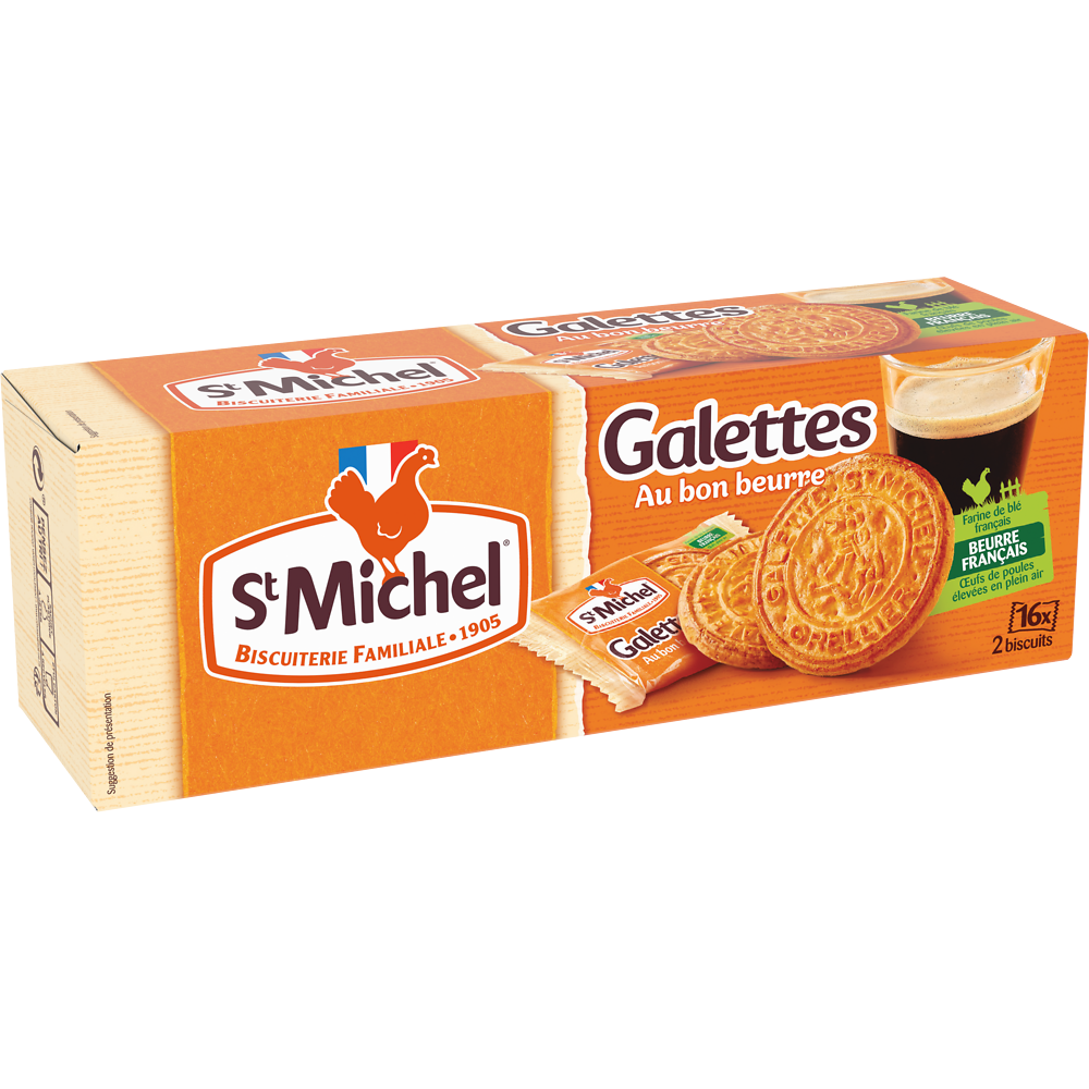 Biscuits Galettes accompagnement café ST MICHEL, 208g