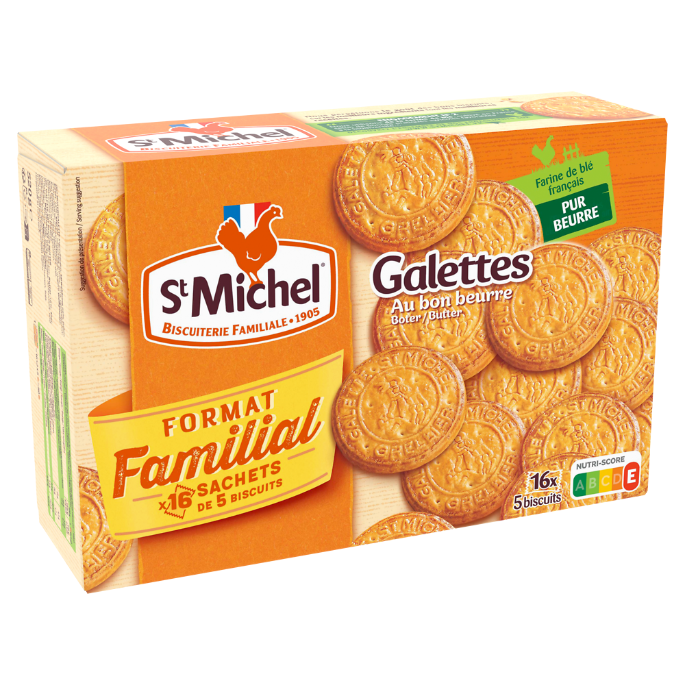 Biscuits Galettes ST-MICHEL, 520g format familial