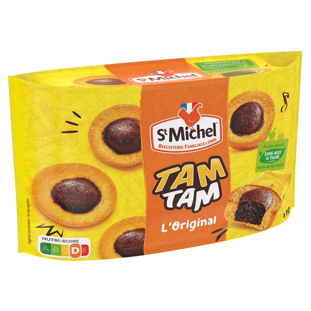 Gâteaux TamTam l'original ST MICHEL - x10 sachets - Le paquet de 275g