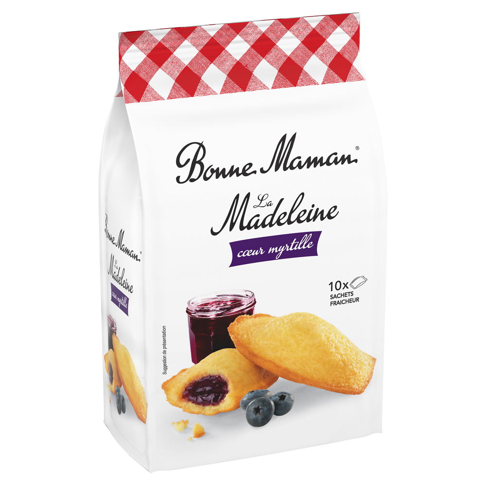 Madeleines au fourrage myrtille BONNE MAMAN 300G