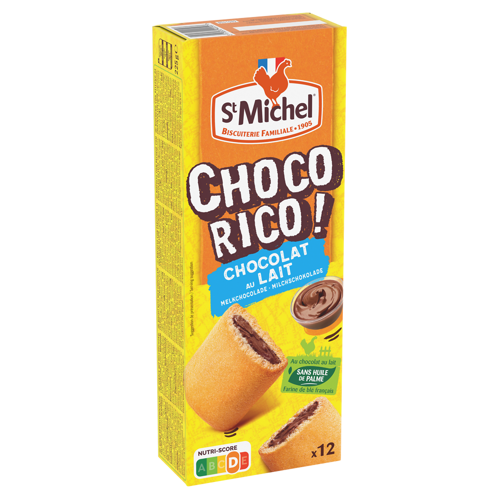 Biscuit chocorico chocolat au lait SAINT MICHEL x12 225g