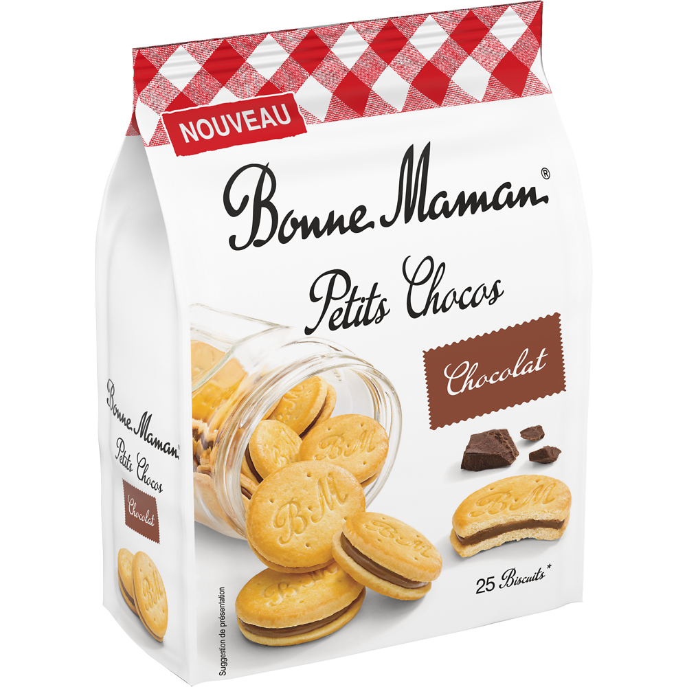 Biscuits petits chocos BONNE MAMAN, sachet vrac 250g