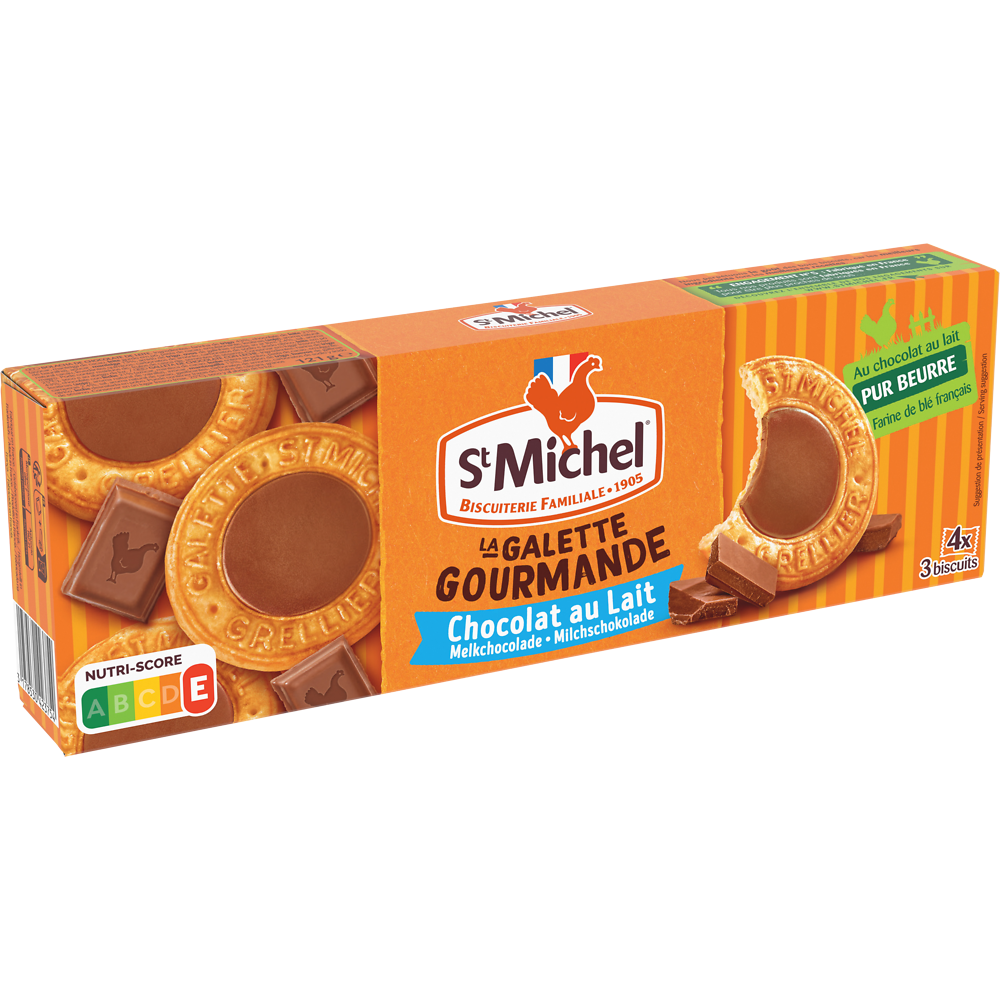 Galette gourmande au chocolat lait sachets x3 ST MICHEL, 121g