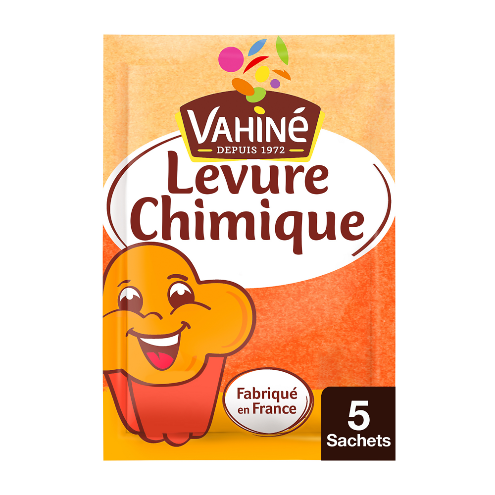 Levure chimique VAHINE, 5 sachets, 55g