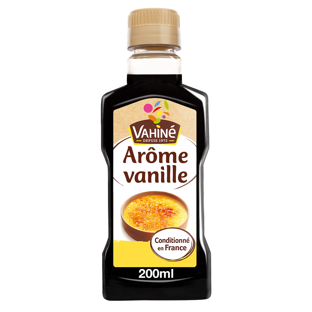 Arôme artificiel de vanille VAHINE, flacon de 200ml