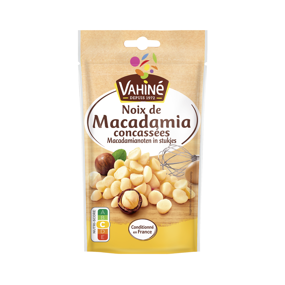 Noix macadamia concassées VAHINE, sachet 50g