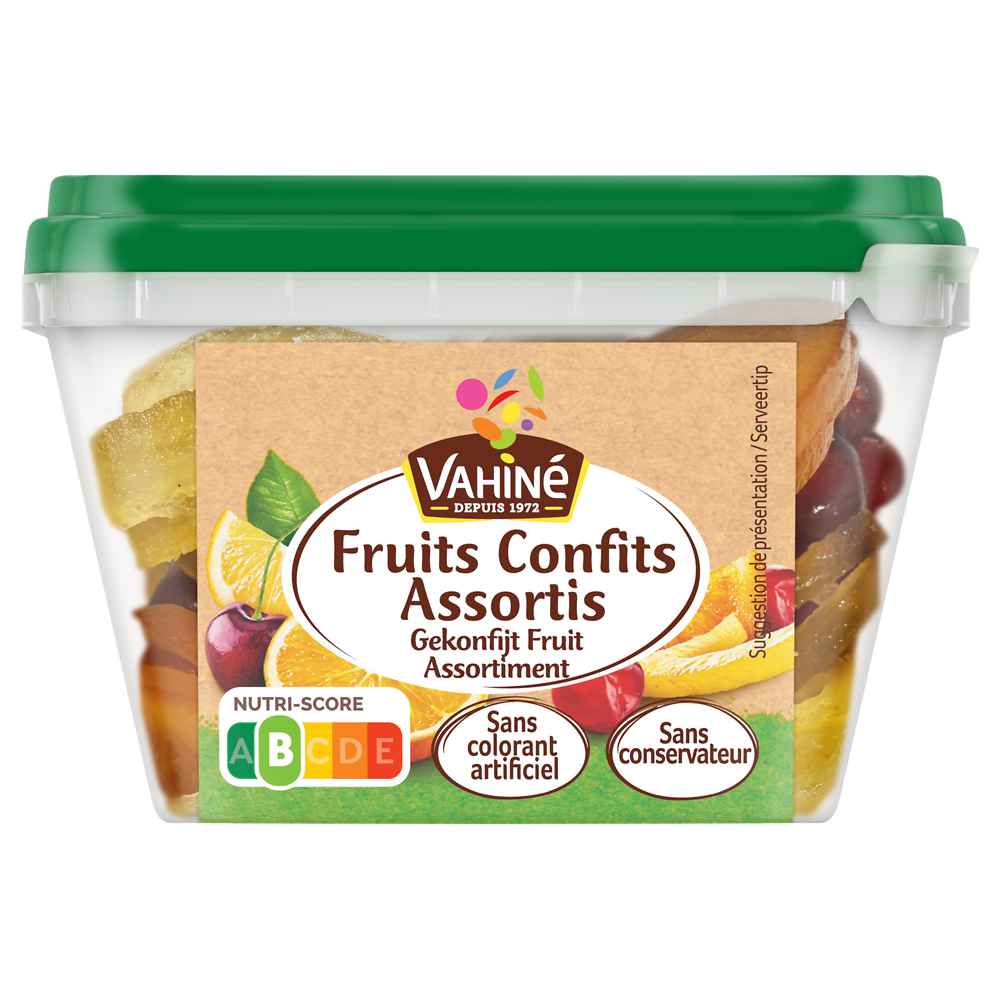 Fruits confits assortis VAHINE, boîte 150g