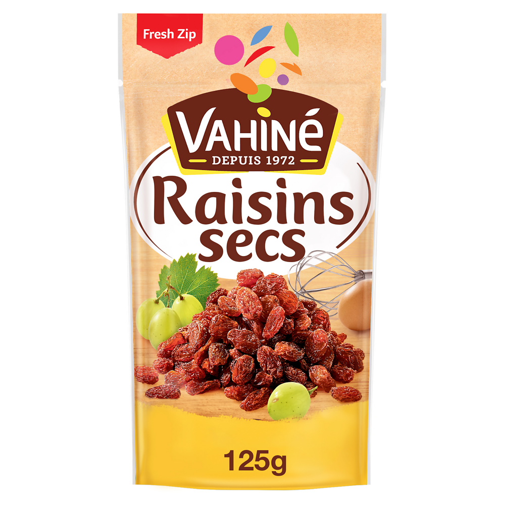 Raisins secs VAHINE, paquet de 125g