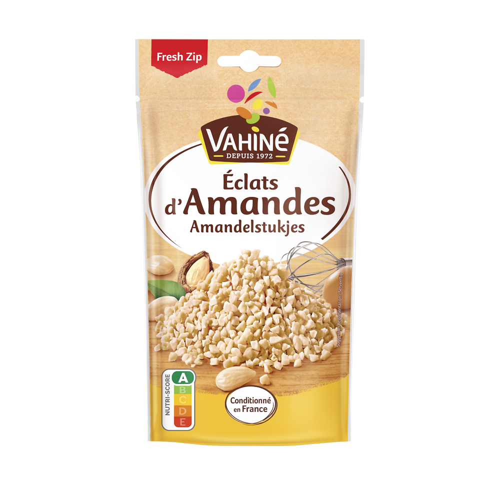 Eclats d'amandes VAHINE, sachet de 125g