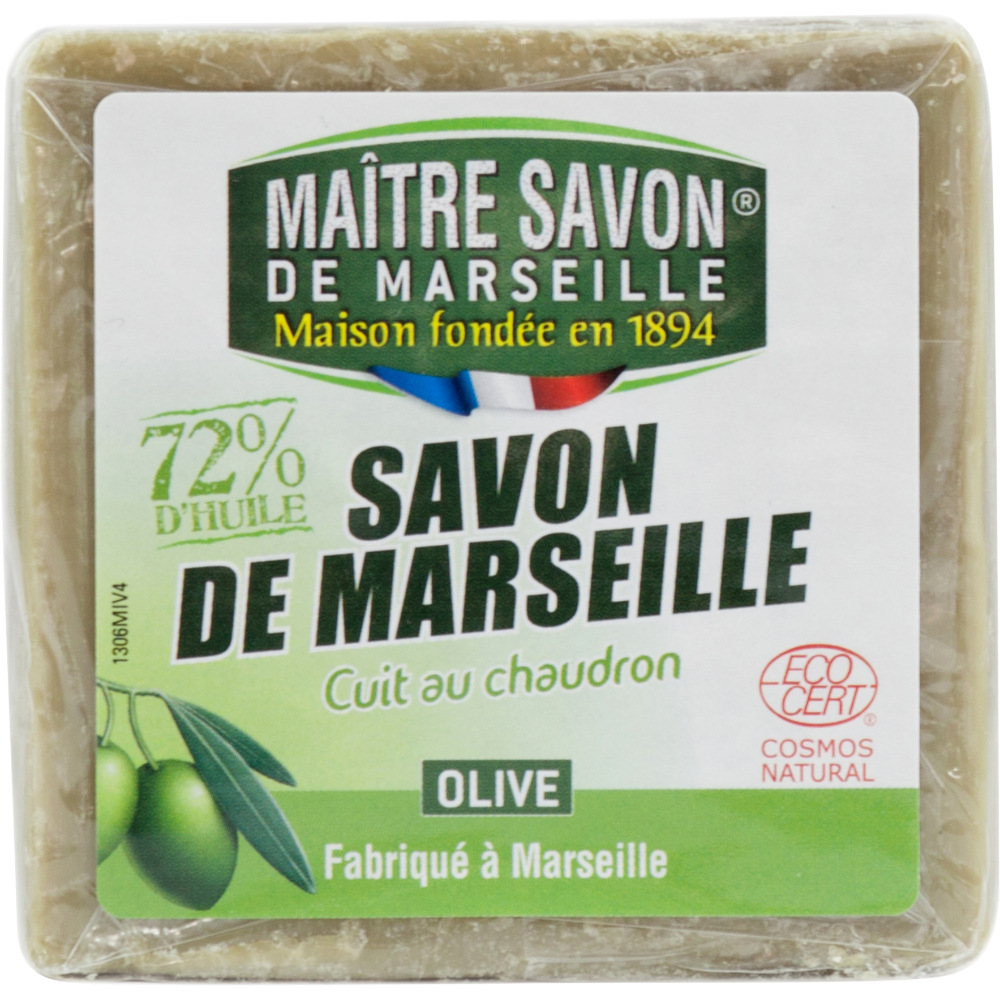 Savon de Marseille à l'huile d'olive cuit au chaudron MAÎTRE SAVON DEMARSEILLE, 300g