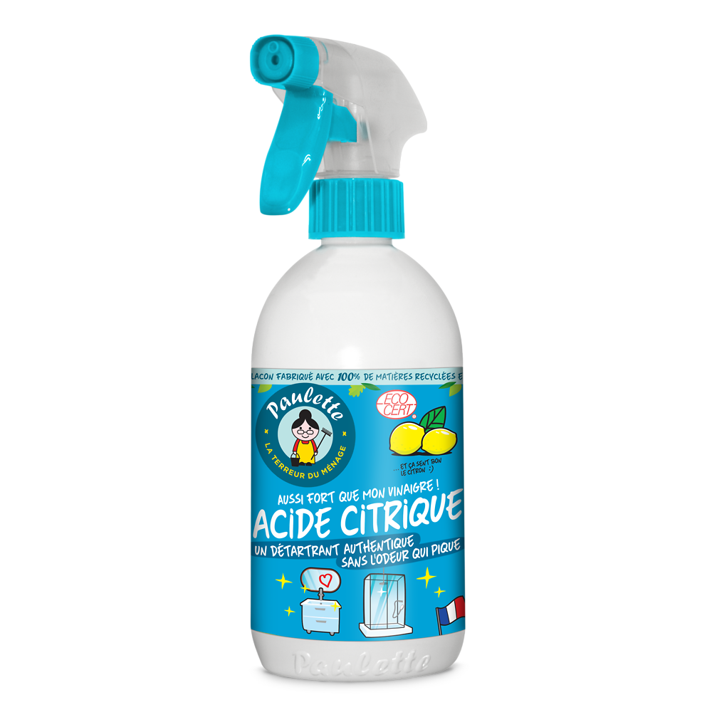 Détartrant Acide citrique parfum citron PAULETTE - Spray 500ml