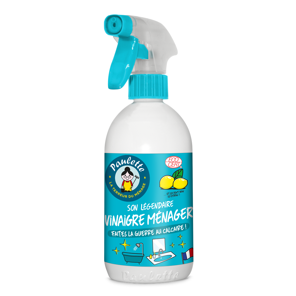 Nettoyant ménager anticalcaire au vinaigre citron PAULETTE - Spray 500ml