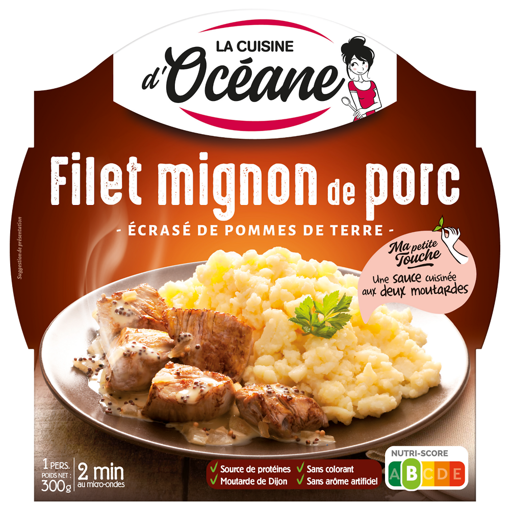 Filet mignon de porc et écrasé de pomme de terre LA CUISINE D'OCEANE,300g