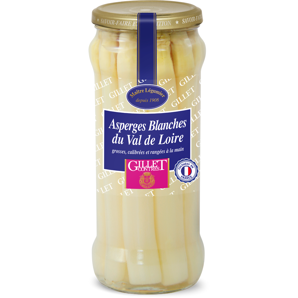 Asperges blanches grosses GILLET CONTRES - Bocal 320g