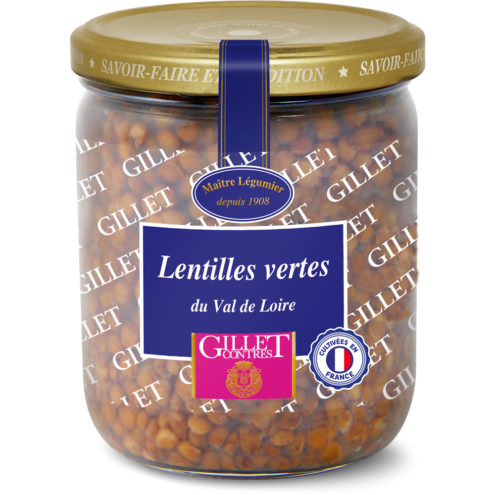 Lentilles vertes GILLET CONTRES - Bocal 260g