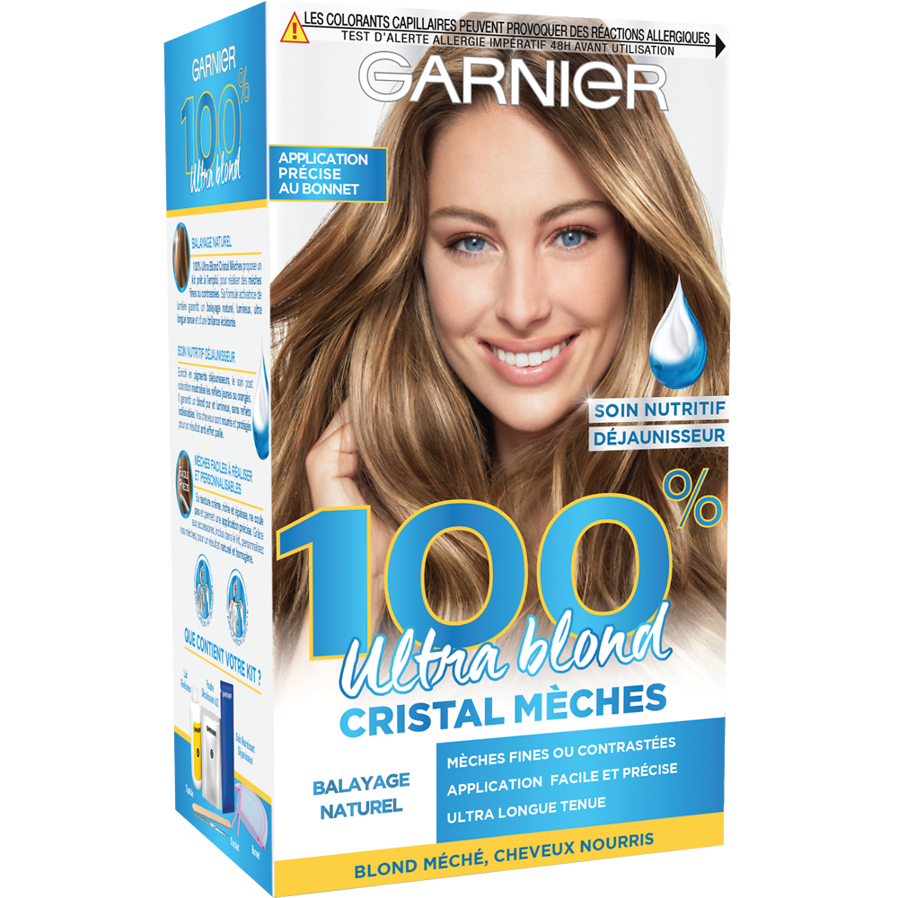 Cristal Mèches balayage 100% ultra blond GARNIER