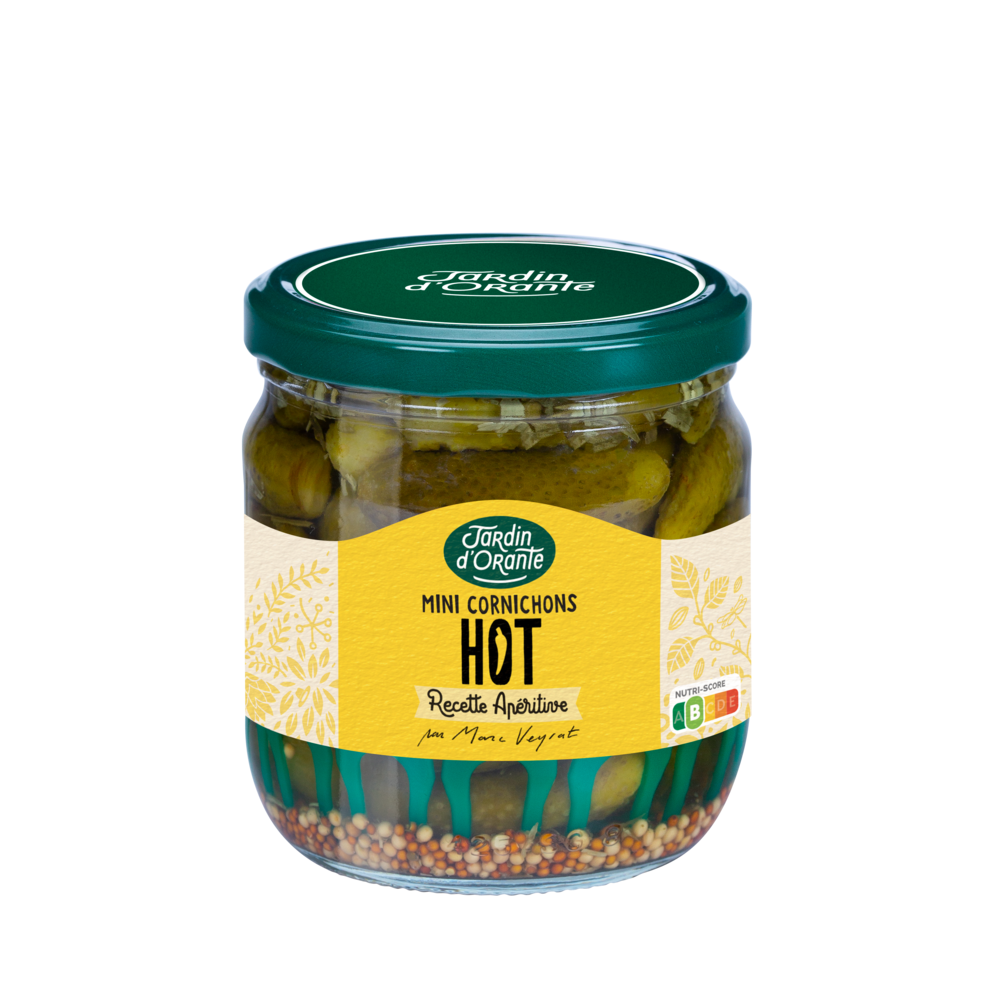 Cornichon hot LE JARDIN D'ORANTE, 185g