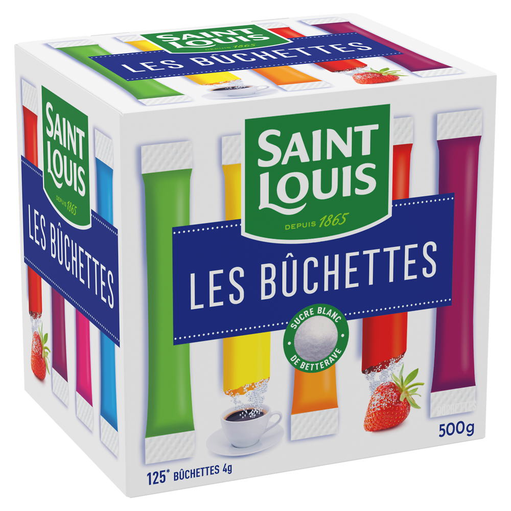 Bûchette sucre poudre SAINT LOUIS 4g x 125 doses