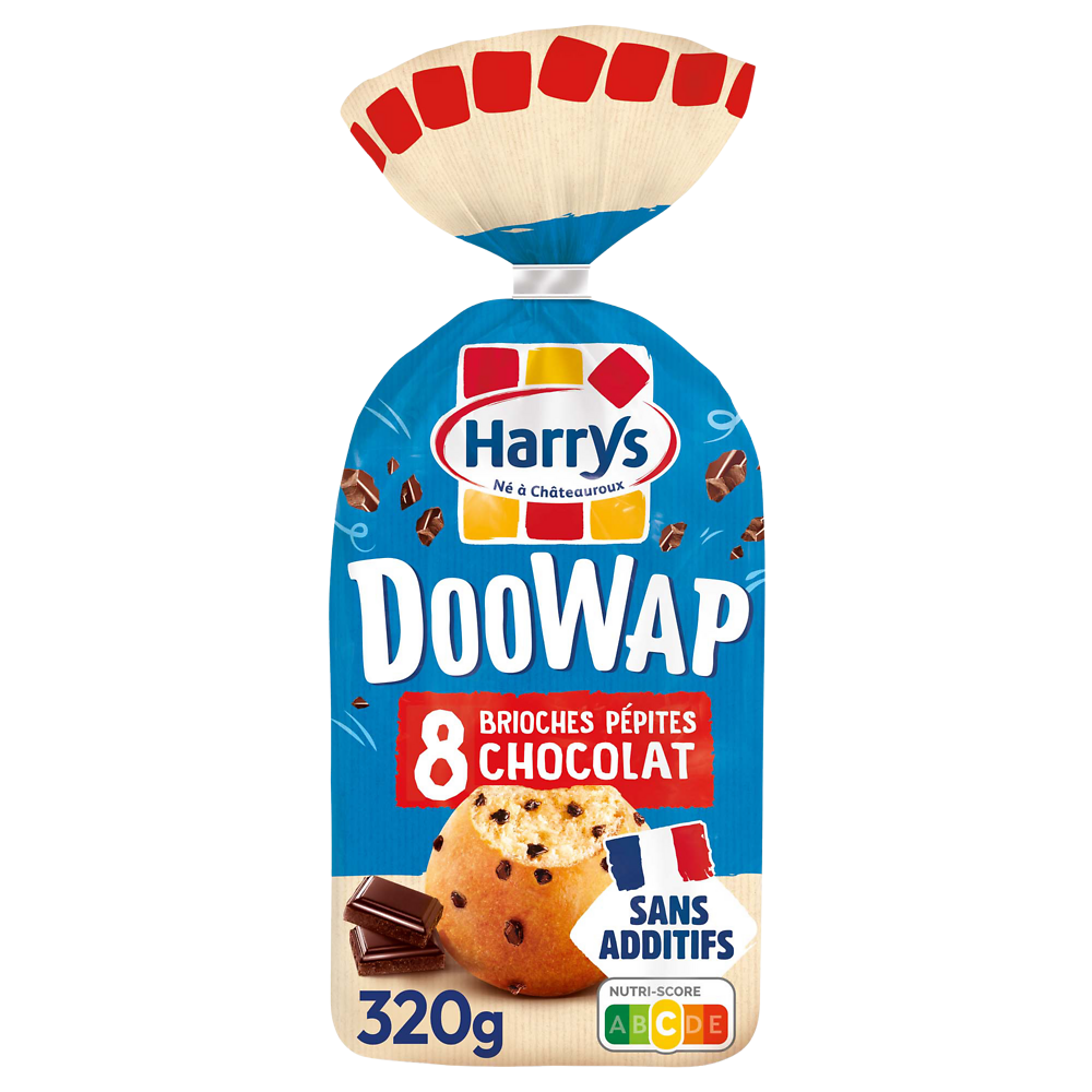 Brioches Doowap pépites de chocolat sans additifs X8 HARRYS - 320g