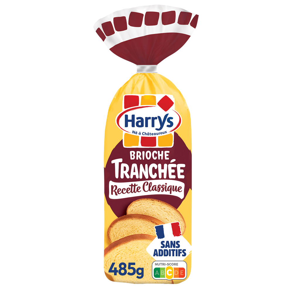 Brioche Tranchée recette classique Nature sans additifs HARRYS - 485g