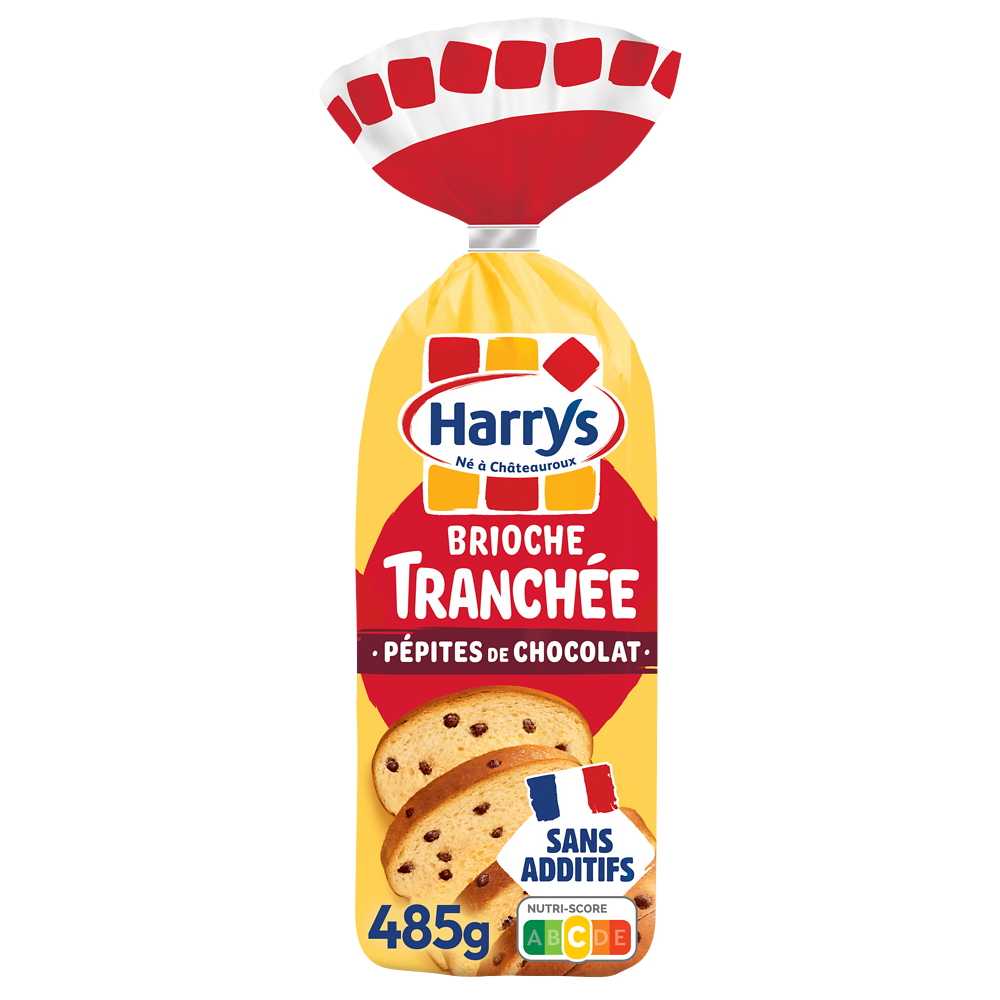 Brioche Tranchée pépites de chocolat sans additifs HARRYS - 485g