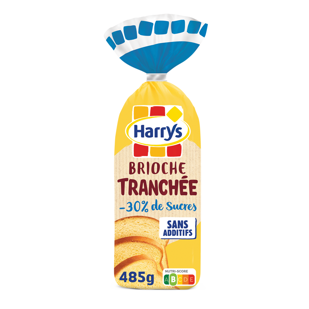 Brioche Tranchée allégée en sucre sans additifs HARRYS - 485g