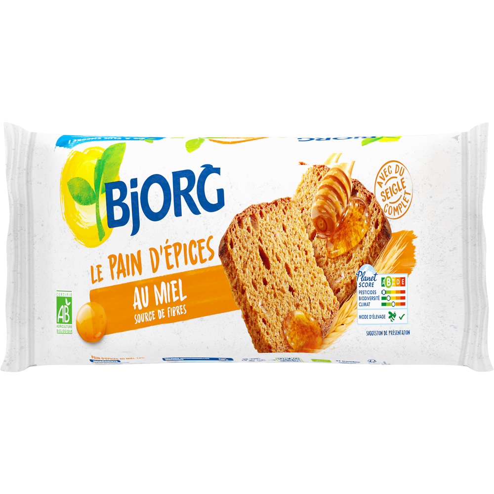 Pain d'épice bio au miel BJORG, 300g