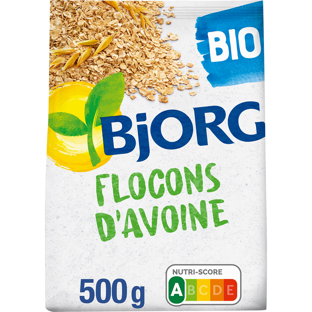 Céréales flocons d'avoine complète Bio BJORG - Sachet 500g